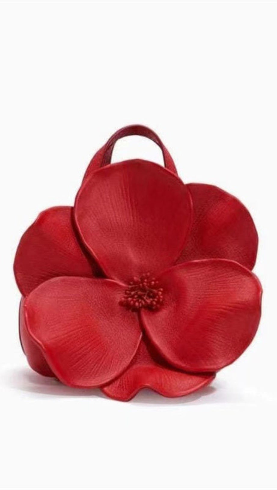 FLORAL PU LEATHER HANDBAG