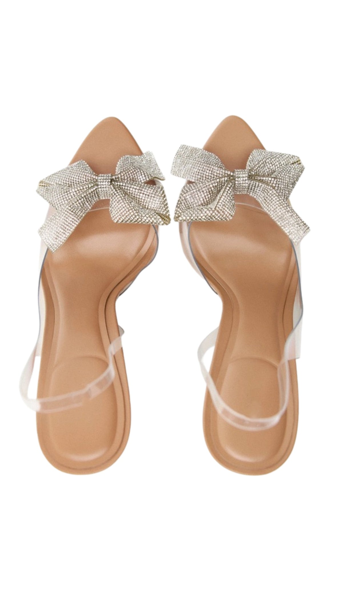 AIIZIE HIGH HEEL WITH BOW - TRANSPARENT - product image