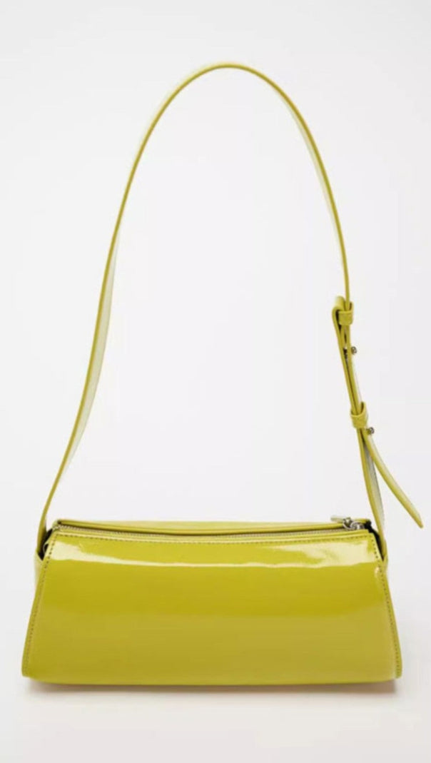 AIIZIE JAMIE MIRROR LEATHER BAGUETTE BAG - product image