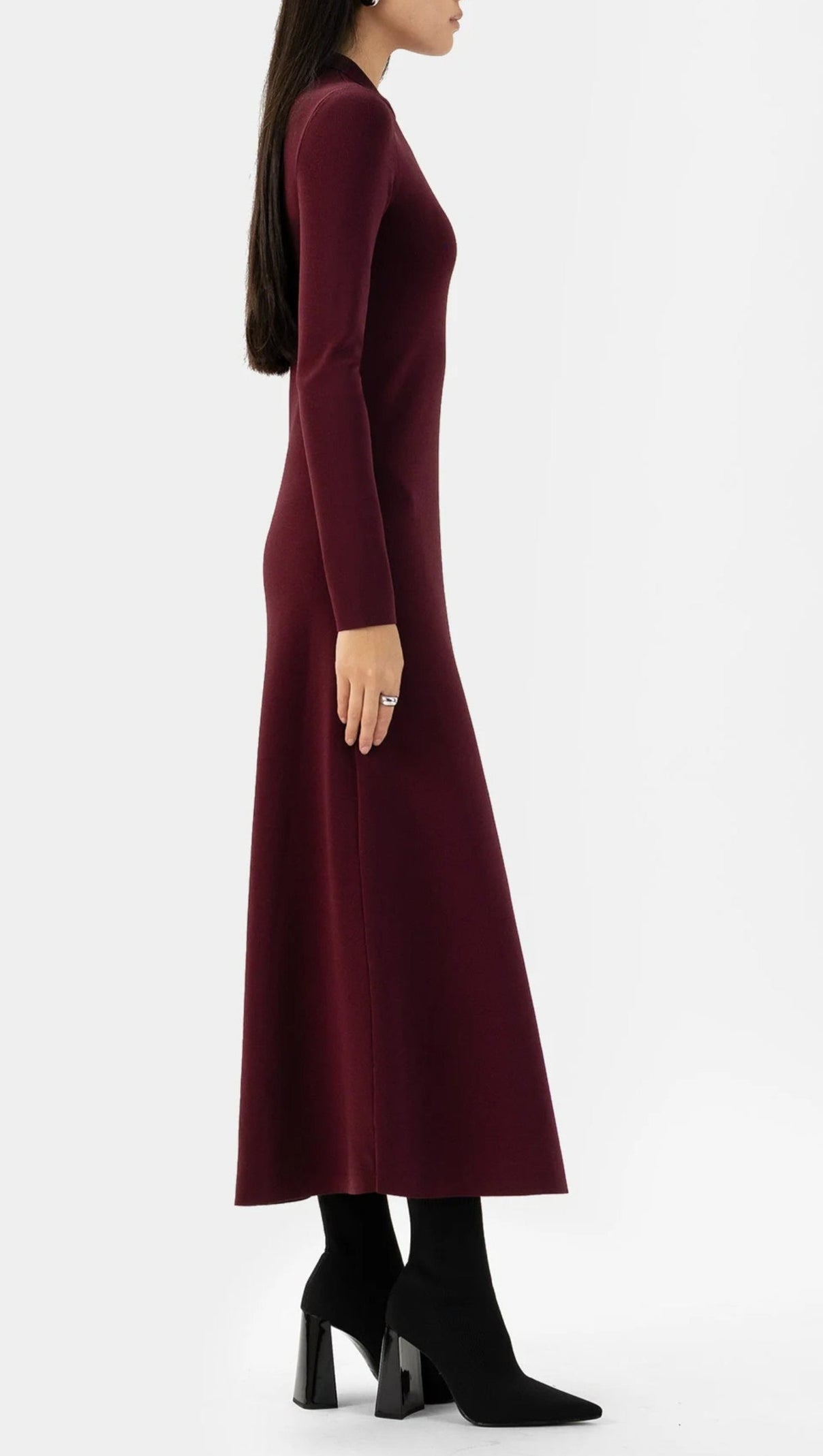 AIIZIE MERLOT MAXI DRESS - product image