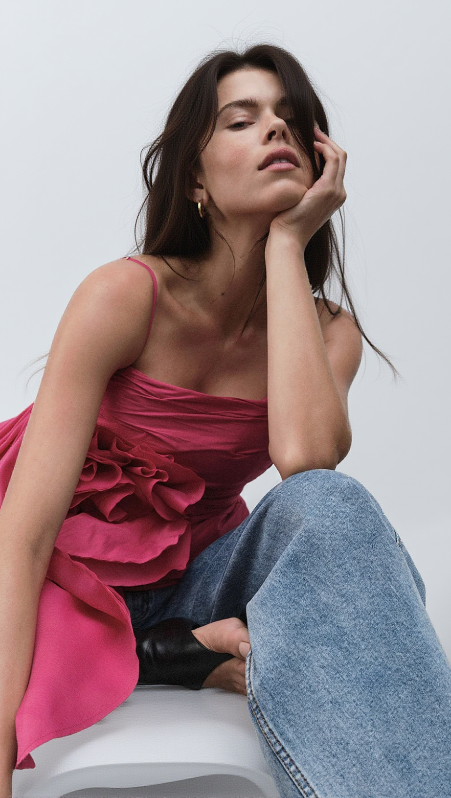 VERA POTION SPIRAL TOP IN RED