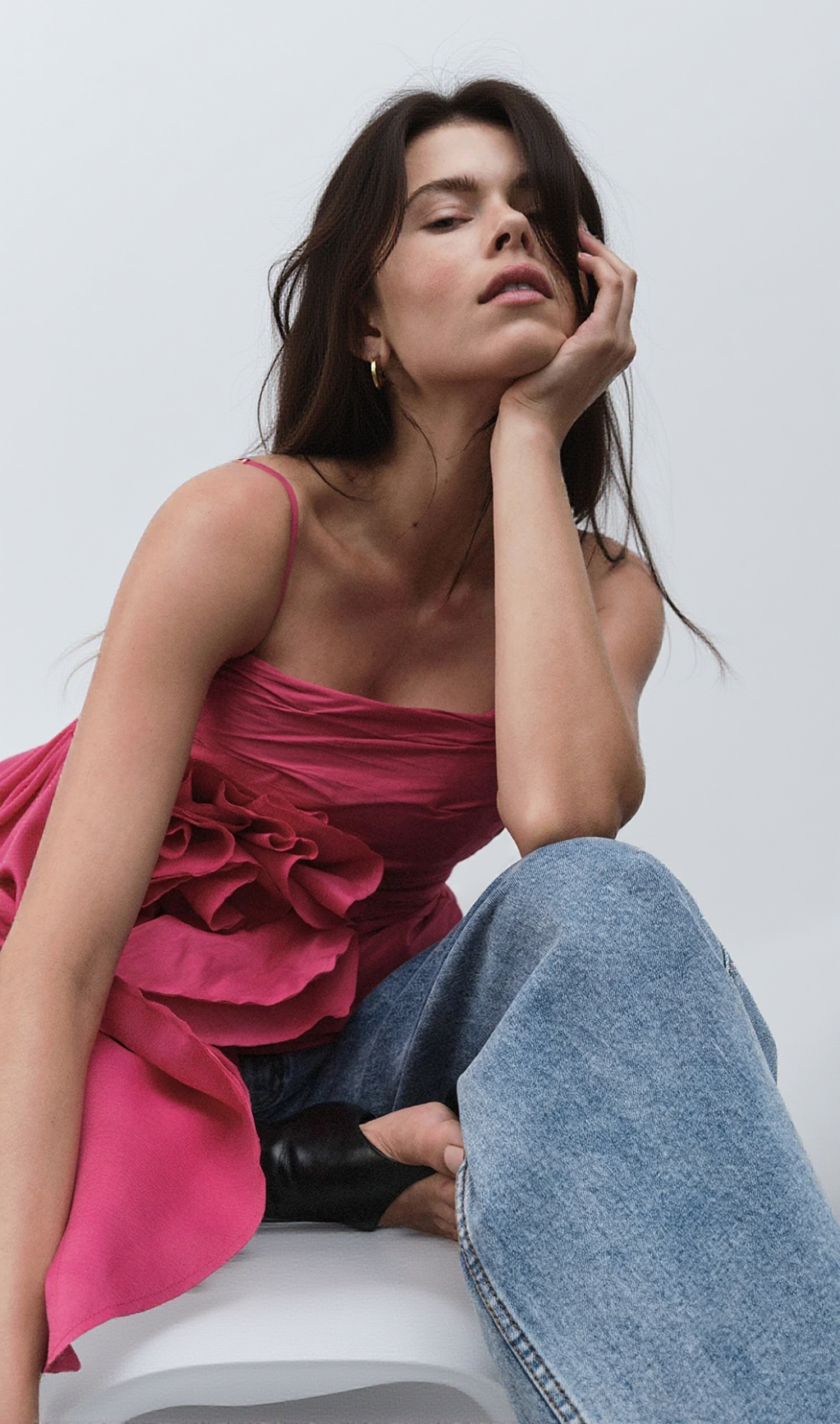 VERA POTION SPIRAL TOP IN RED