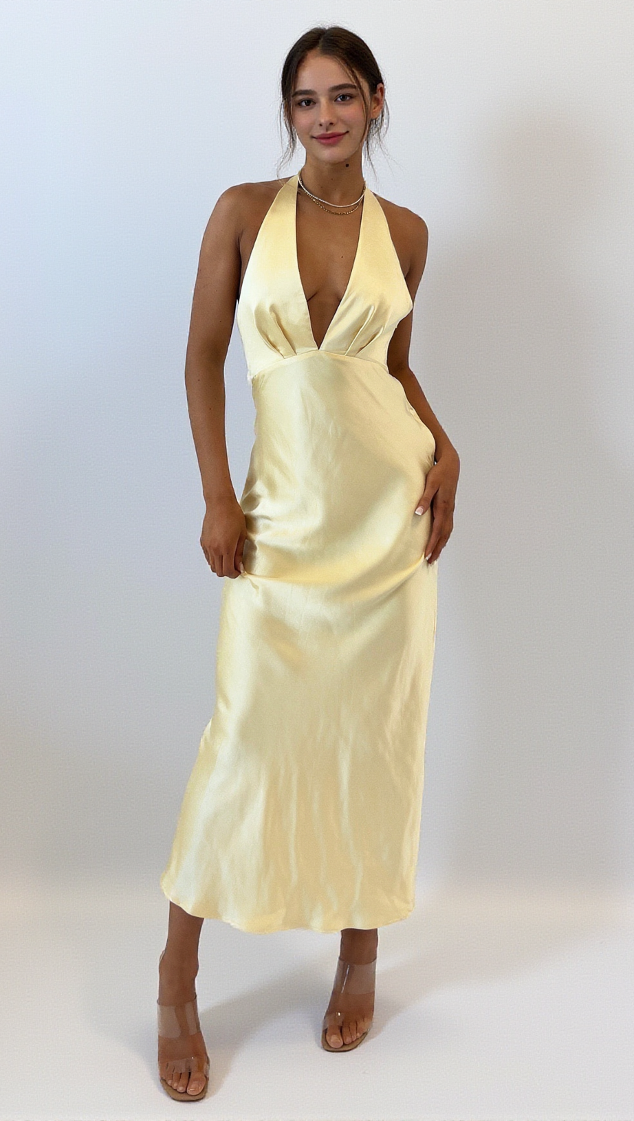 ABITO LUNGO JESSALYN - GIALLO