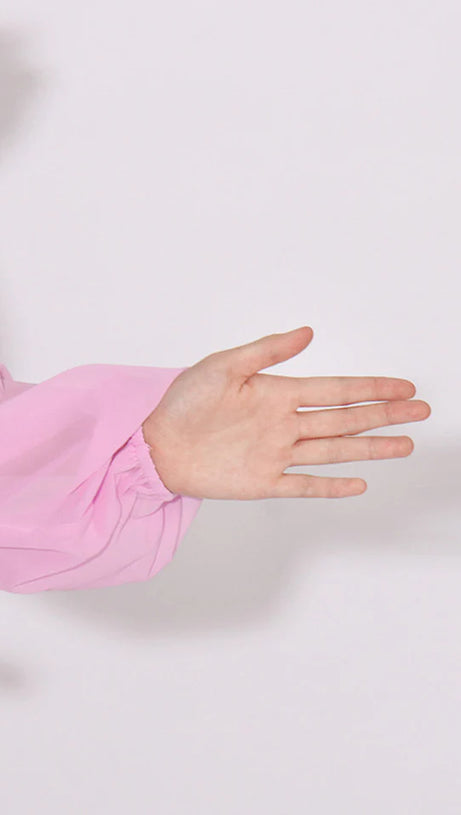 ASCELLA FLOWER SHOULDER MAXI DRESS IN PINK