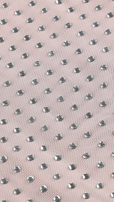 HALTER MAXI DRESS IN NUDE