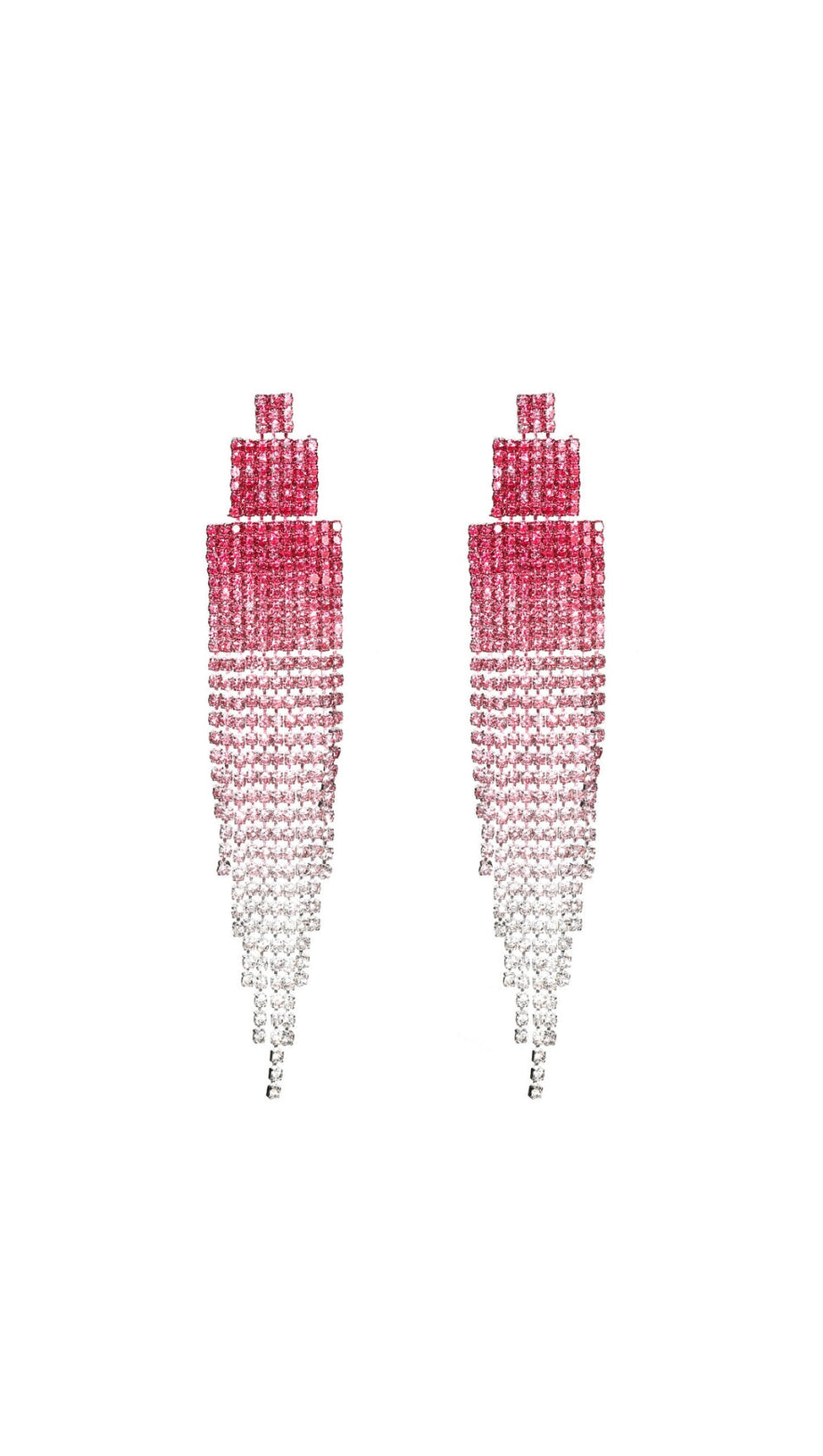 DIX RHINESTONE TASSEL EARRINGS