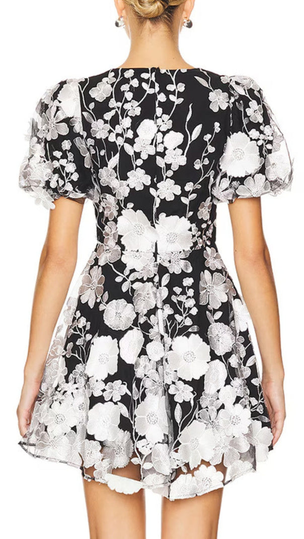 AIIZIE CHAYAN FLOWER EMBROIDERY MINI DRESS - product image
