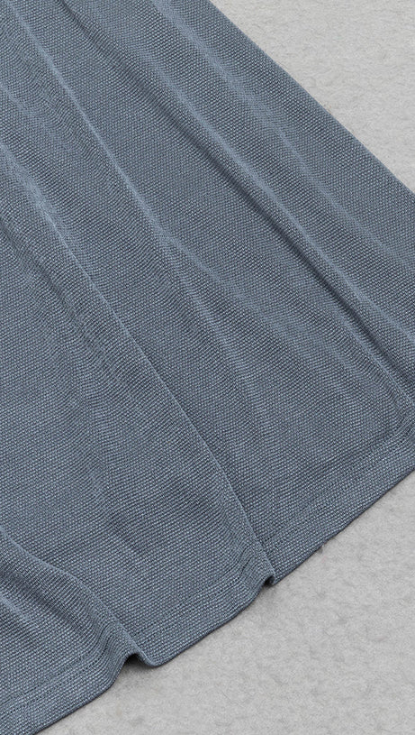 ABITO GLITTER CON TAGLIO FRONTALE