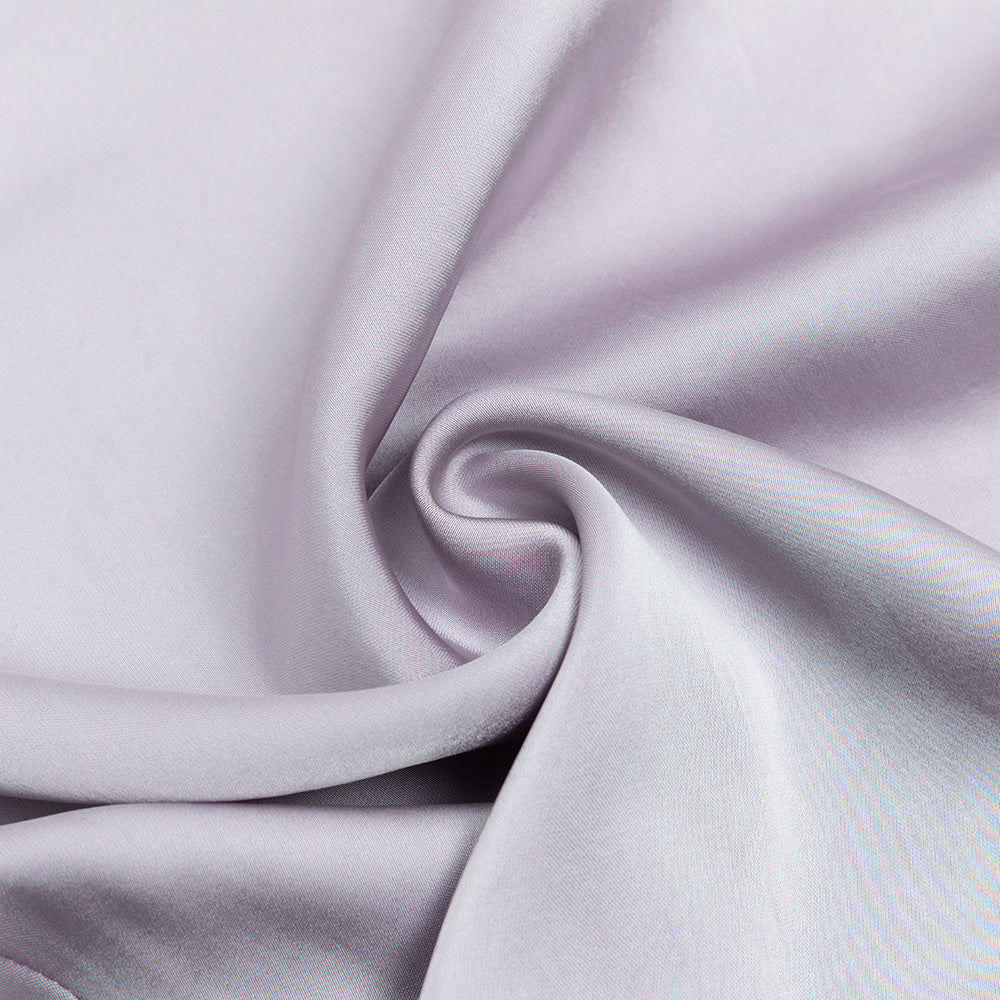 AIIZIE DRAPED MIDI SILK DRESS LAVENDER - product image