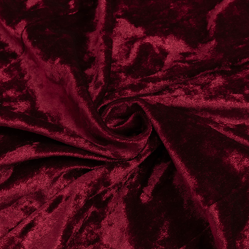 AIIZIE VELVET HIGH NECK HOLLOW WAIST MAXI DRESS IN BURGUNDY - product image