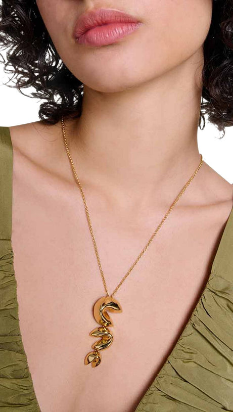 EDWINA RAFETTAS MAXIKLEID MIT AUSSCHNITT