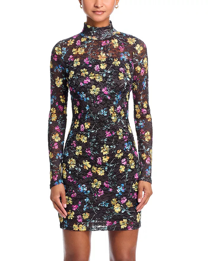 AIIZIE PUCKERED LACE DRESS - product image