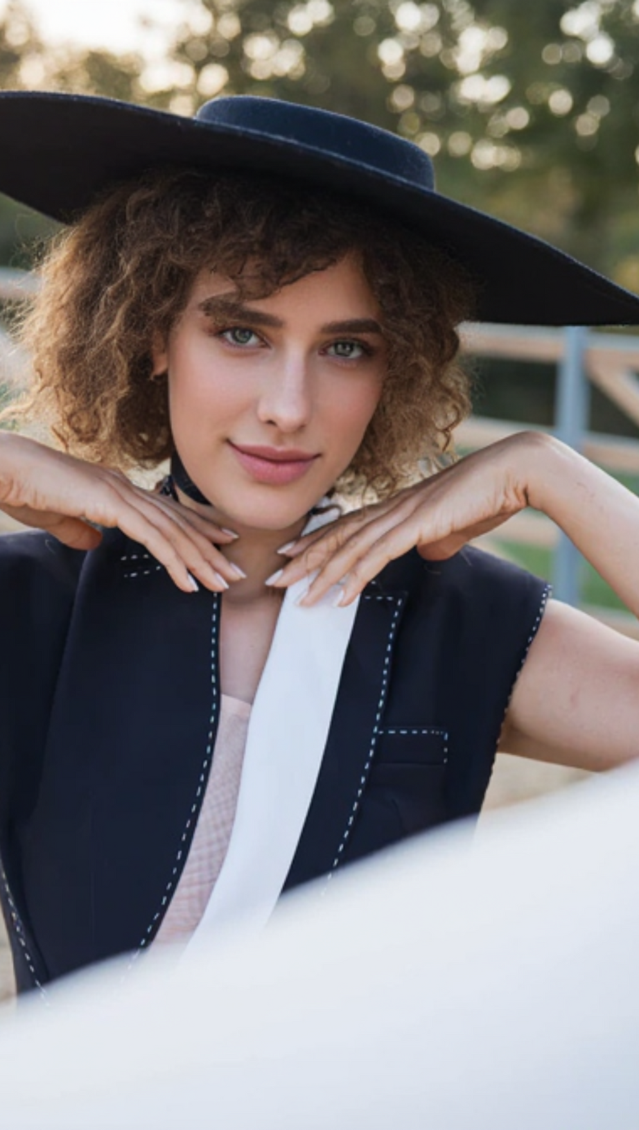 SHOULDER PAD BLACK MINI DRESS