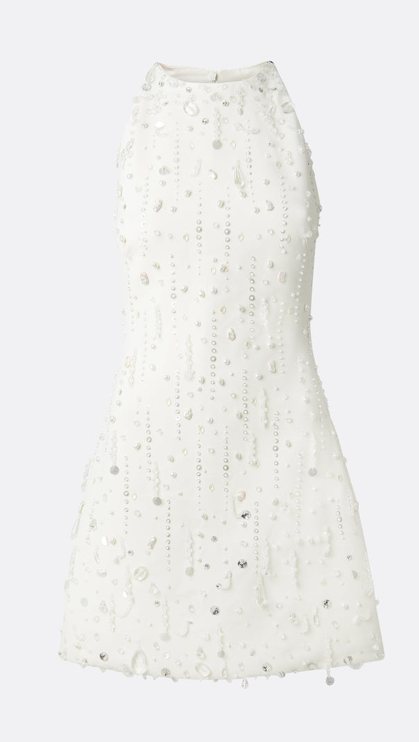AIIZIE DALLAN BEADED EMBELLISHED MINI DRESS - product image