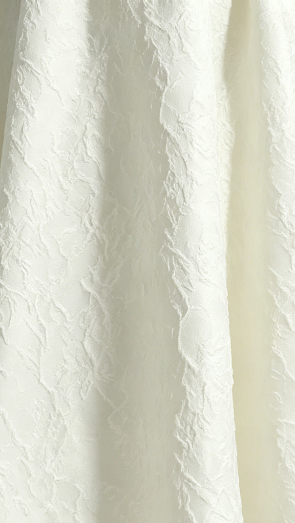 Lace Flower Embroidery Saoirse Midi Dress - Ivory