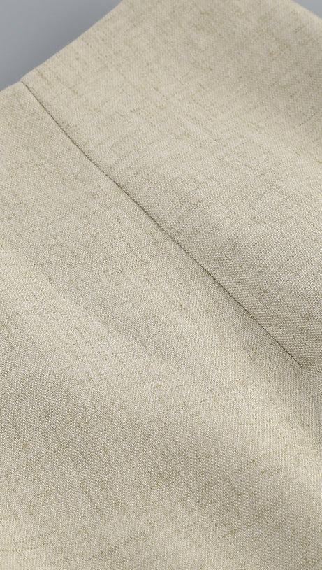 ALTHEA BEIGE CUT OUT BLAZER WITH METAL BUTTON