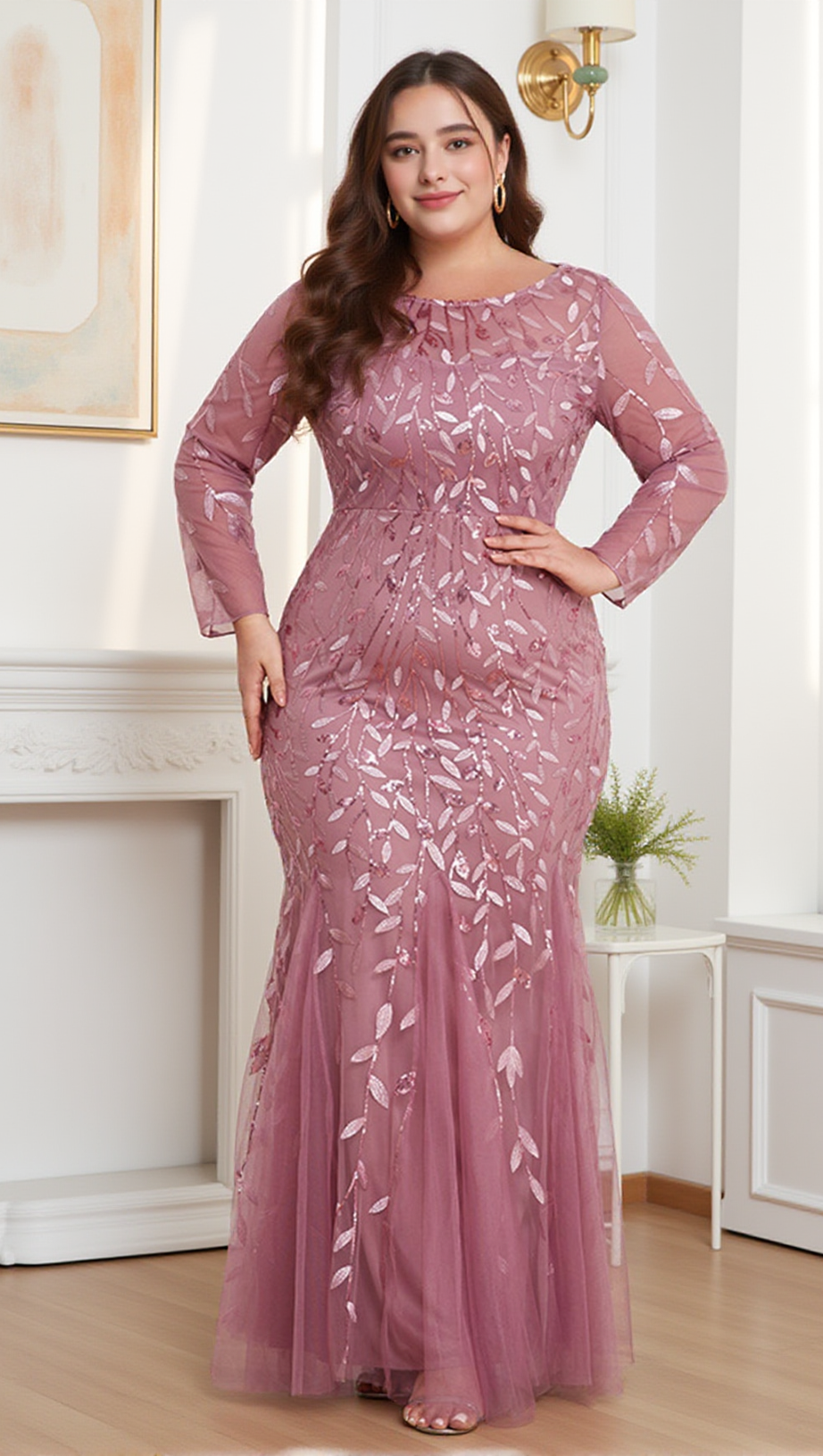 ABITO LUNGO CON RICAMI OCTAVIA