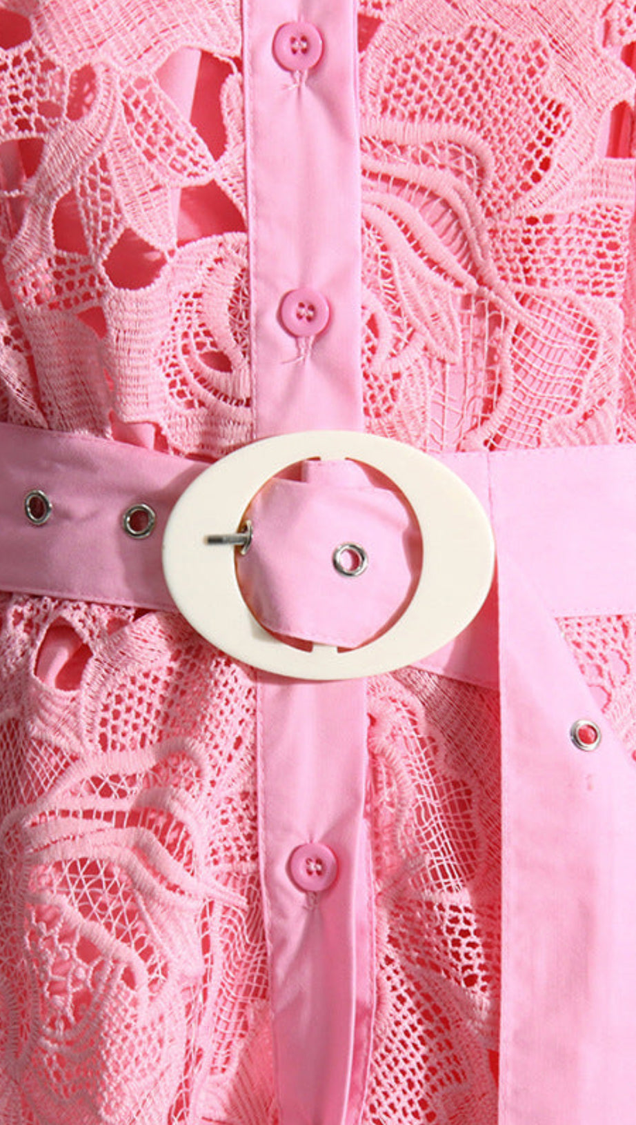 LACE BUTTERFLY SLEEVE MIDI DRESS IN PINK