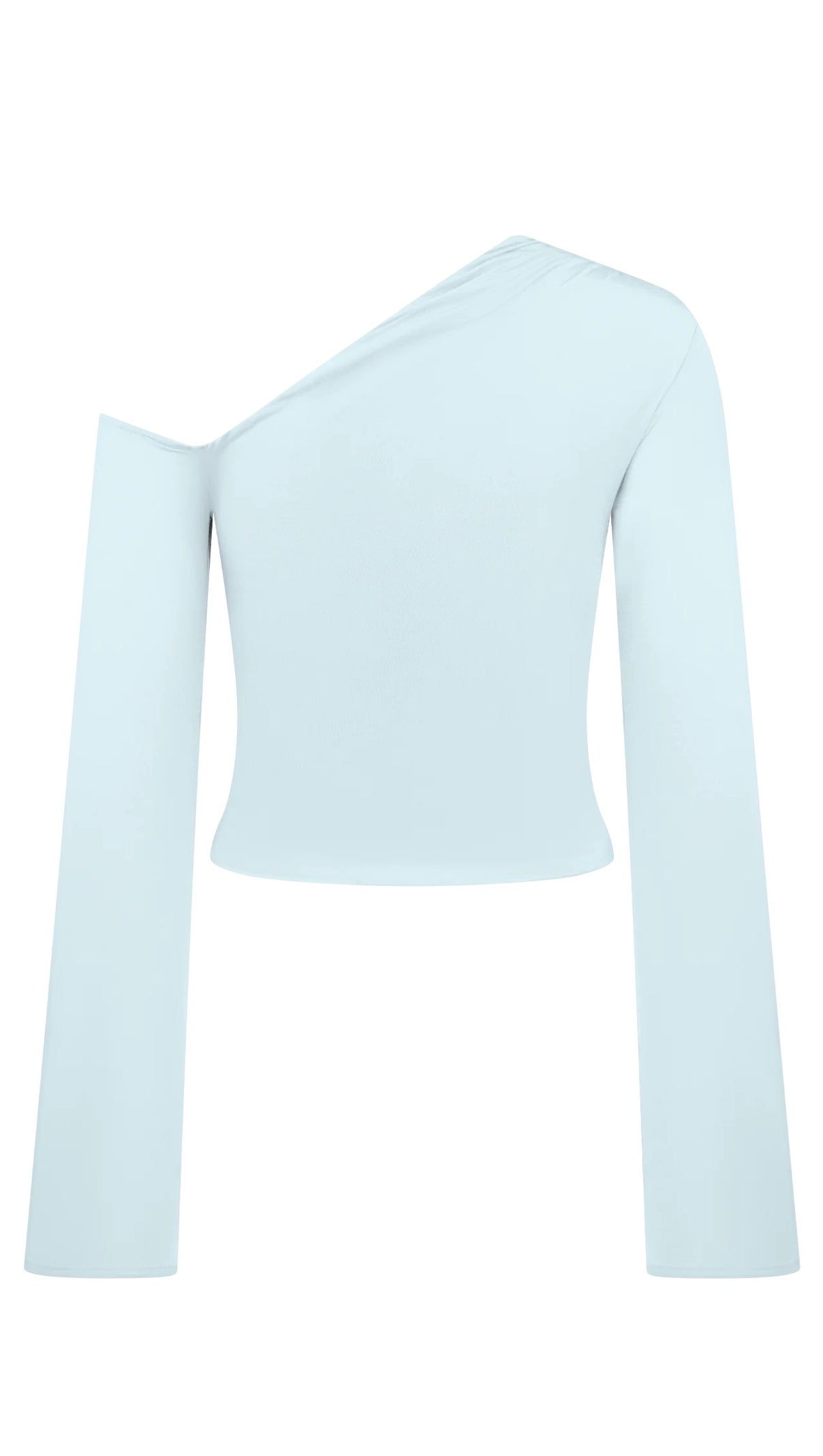 AIIZIE SLANT COLLAR HIGH WAIST SLIM LONG SKIRT BLUE SUIT - product image