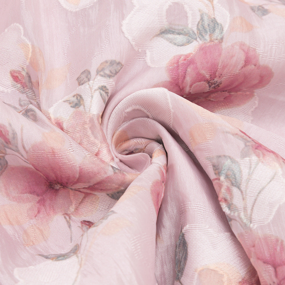 AIIZIE BROOK FLORAL RUCHED MINI DRESS IN PINK - product image