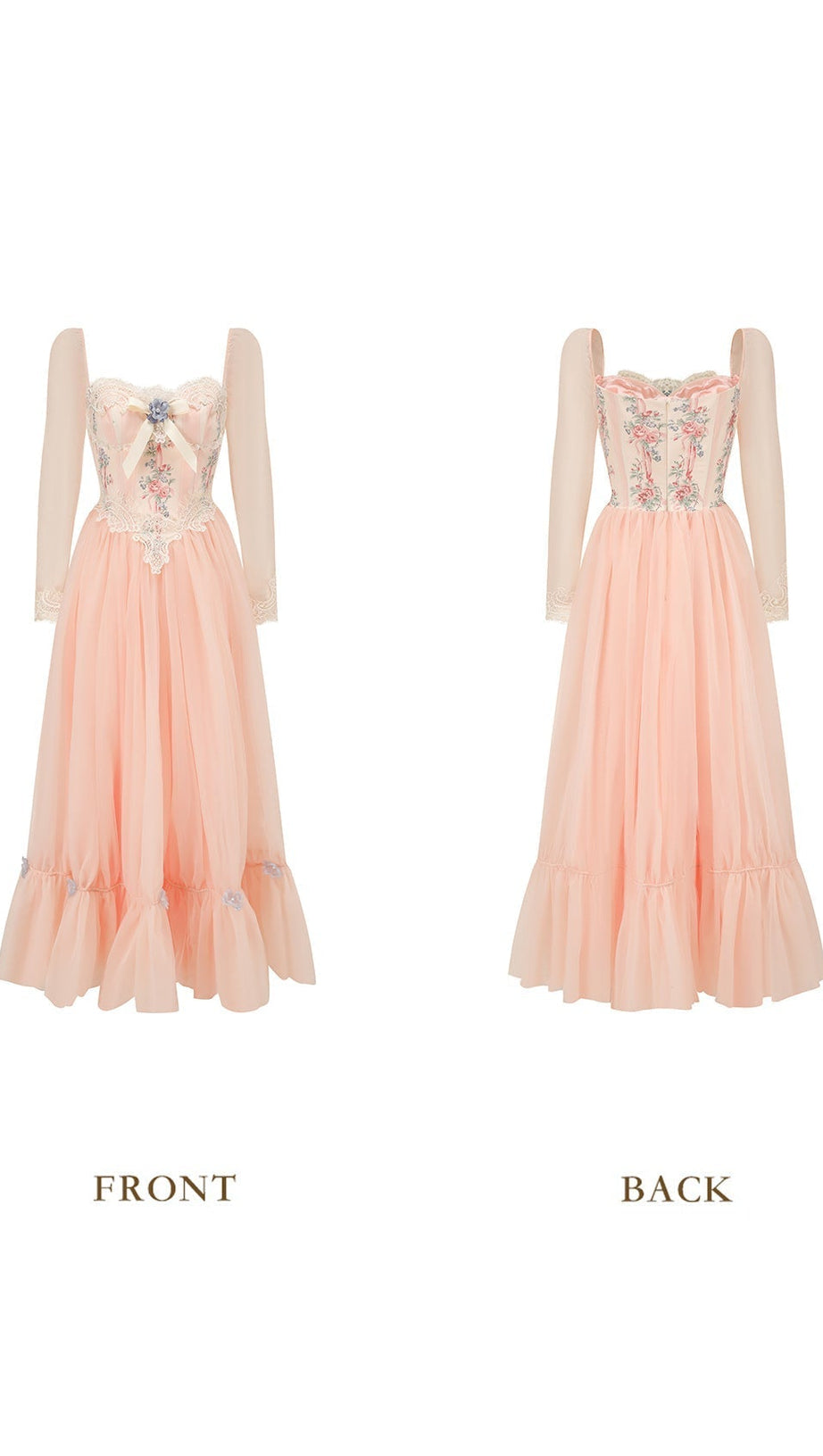 ANNALISE LONG SLEEVE CORSET DRESS