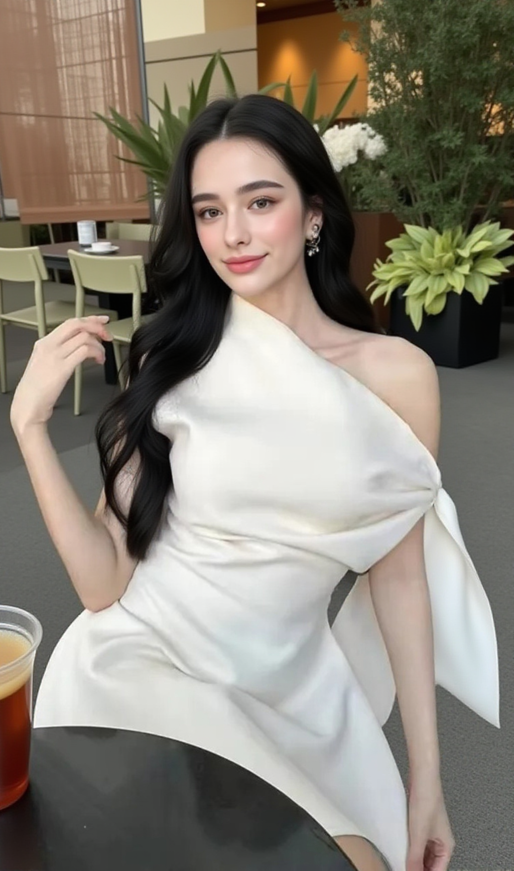 Calwa – Asymmetrisches, ausgestelltes Minikleid mit One-Shoulder-Träger