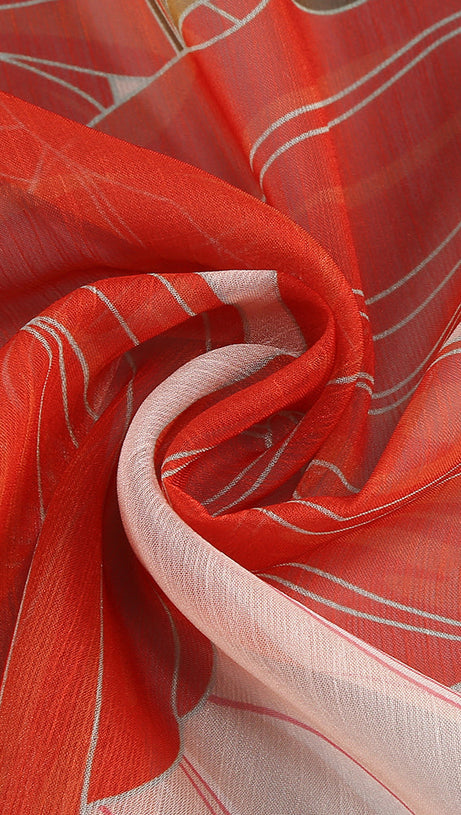 GLORIA PRINTED CUT OUT RUFFLE TRIM SKIRT SUIT