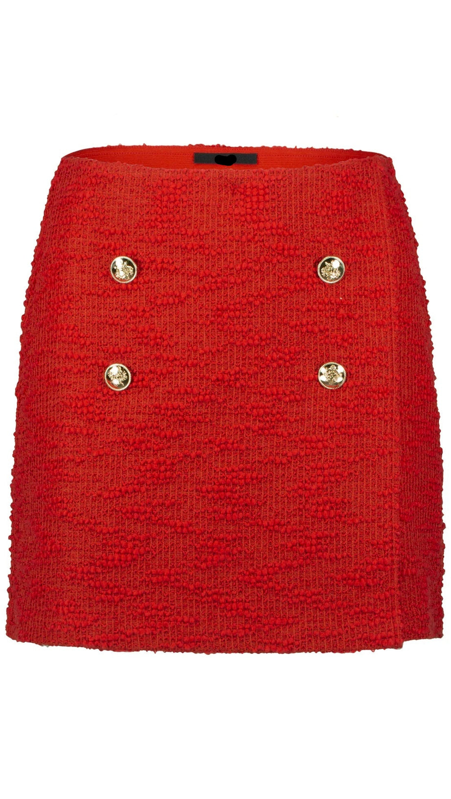 PLAIN JACKET SKIRT SET IN RED