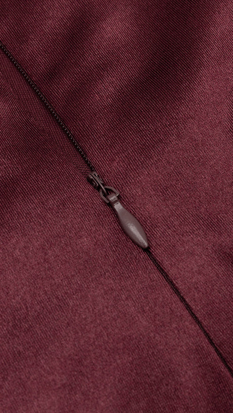 CORNELIA RUCHED HALTER BACKLESS MAXI DRESS IN BROWN