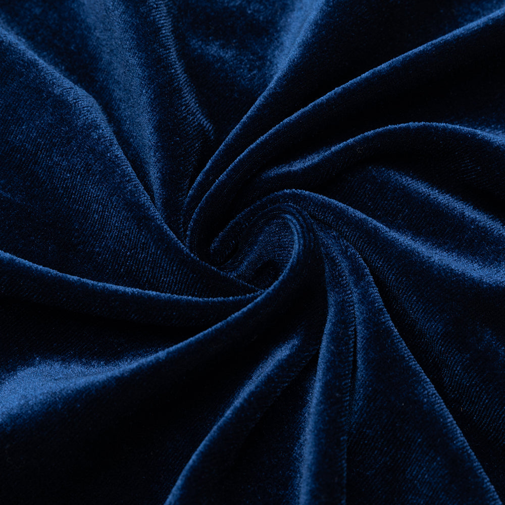 AIIZIE CORAL CUTOUT VELVET BODYCON MAXI DRESS IN DARK BLUE - product image