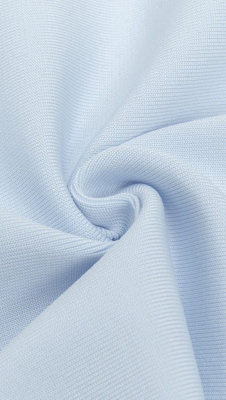 MESH MERMAID HEM BANDAGE DRESS