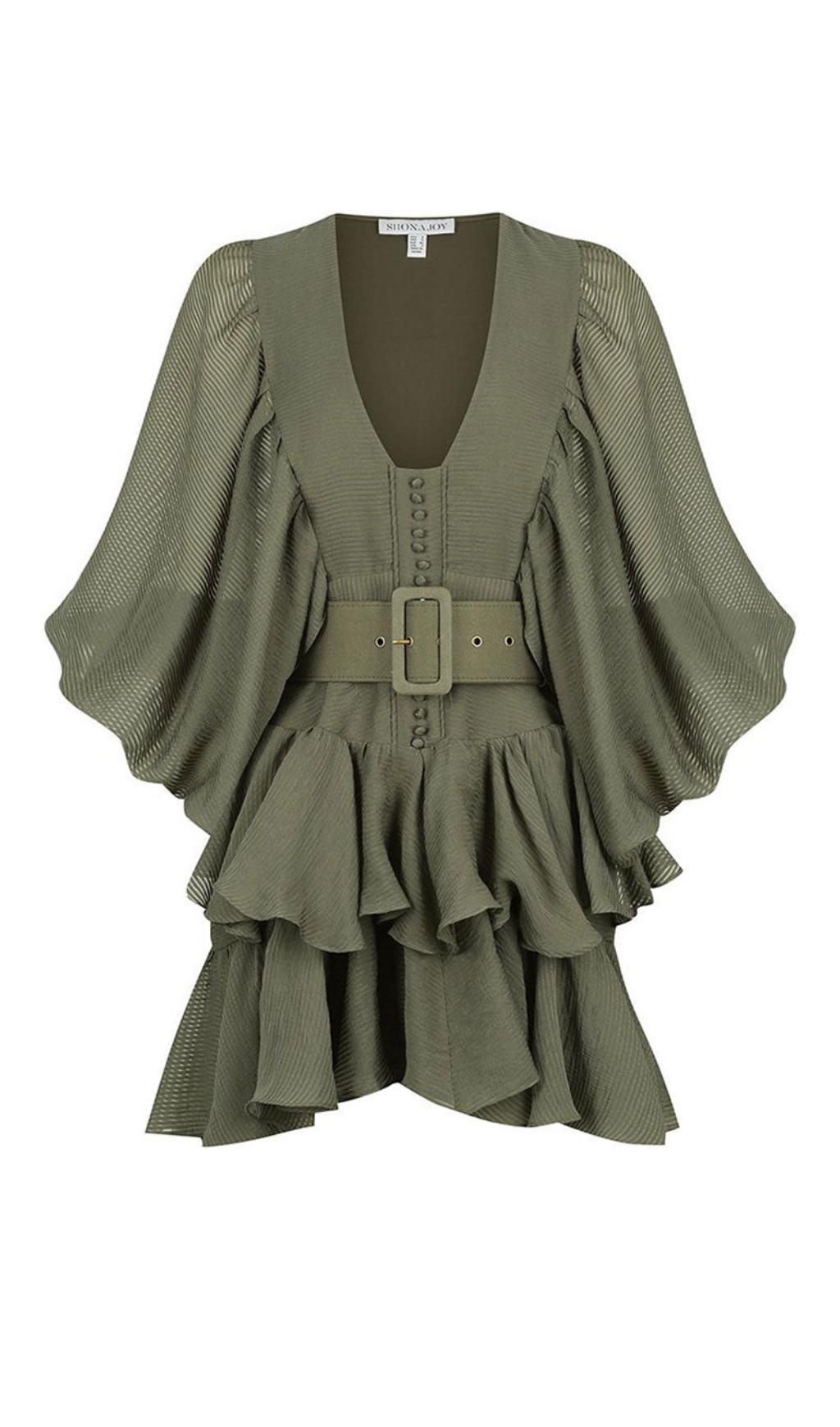 MINI ABITO DRAPPEGGIATO CON SCOLLO AVVOLTO