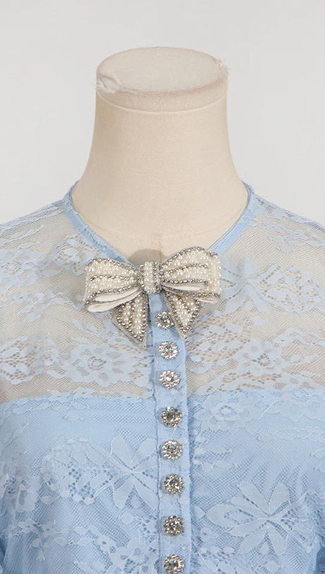 TIERED LACE MAXI DRESS