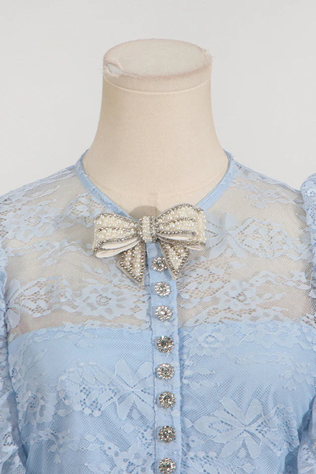 AIIZIE TIERED LACE MAXI DRESS - product image