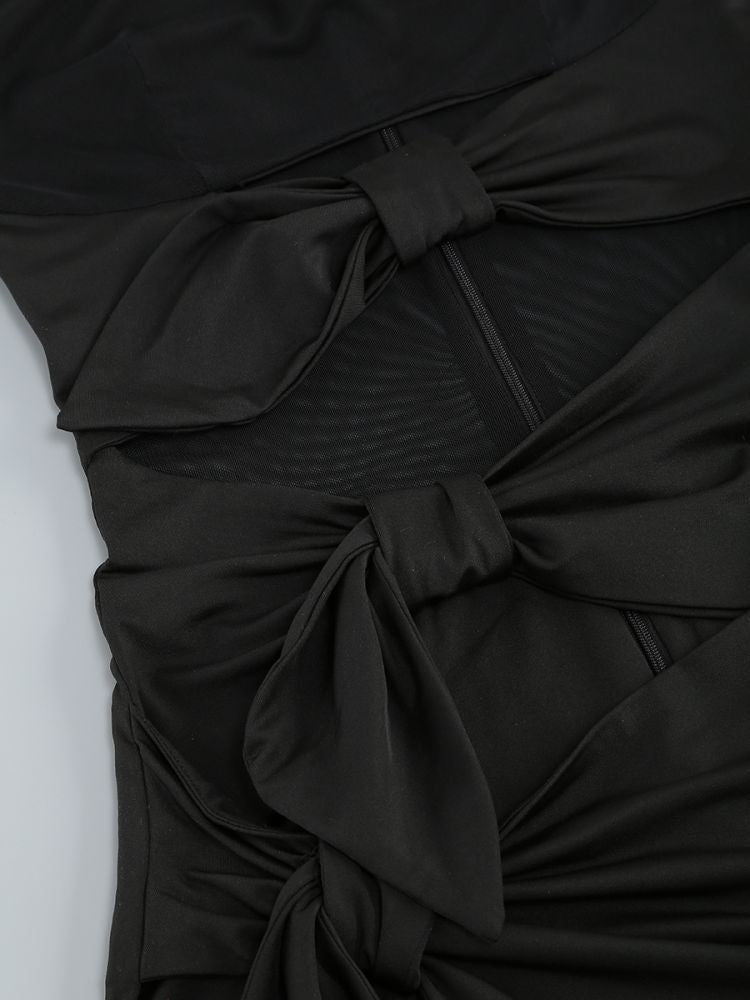 AIIZIE LONG SLEEVE CUTOUT SPLIT MAXI DRESS - product image
