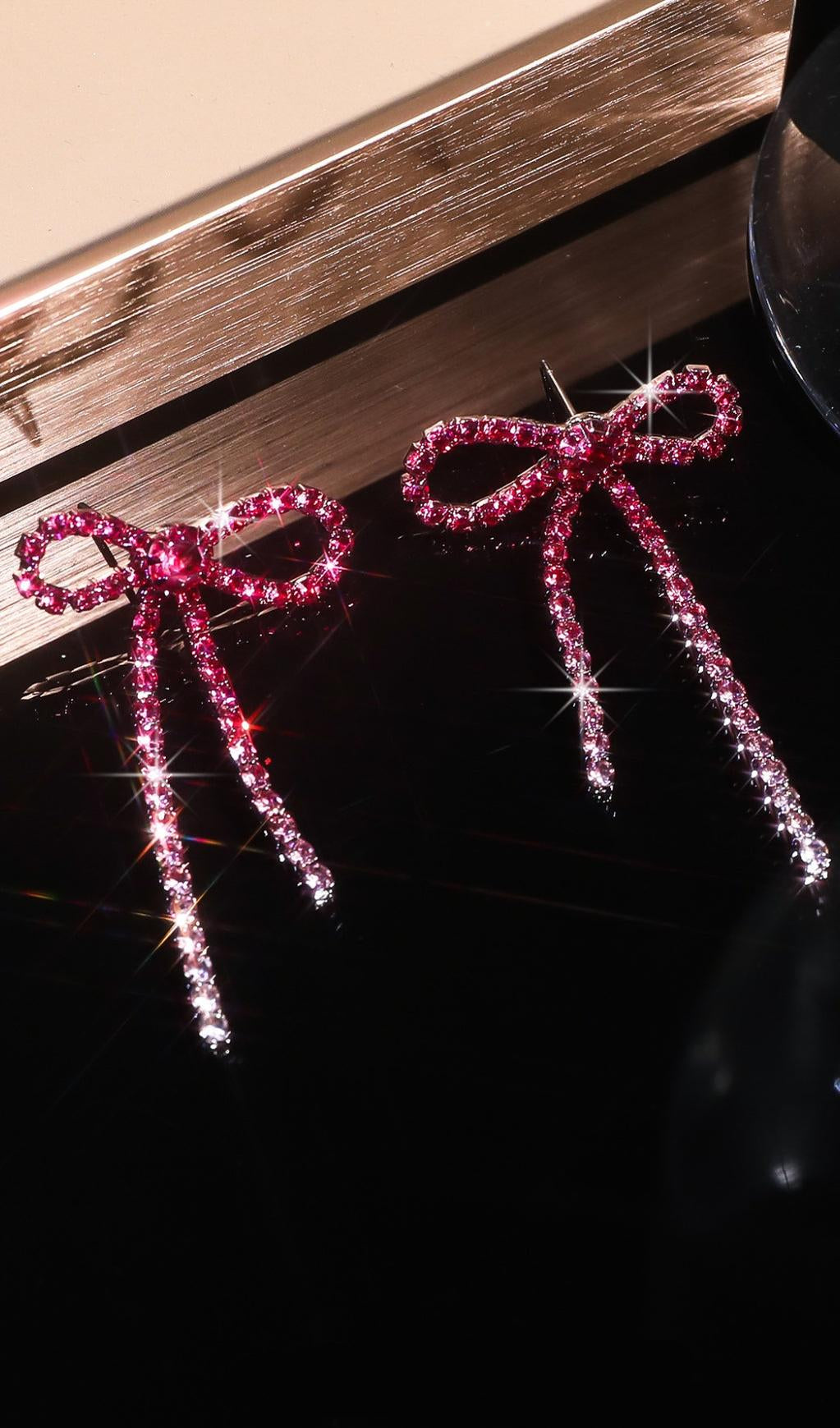 ORECCHINI DANELLE CON FIOCCO STRASS