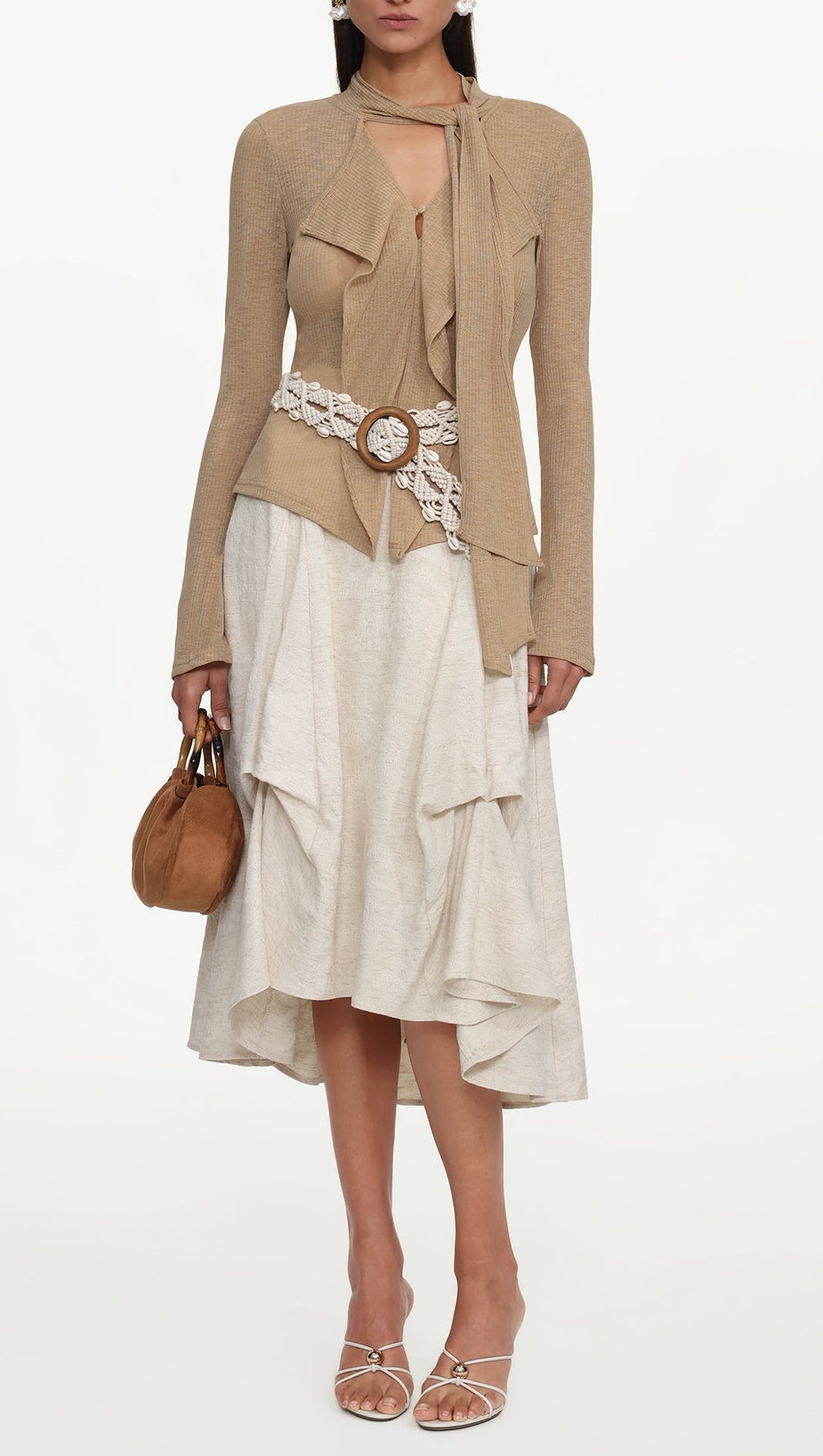 Kezia Woven Top And Skirt Set
