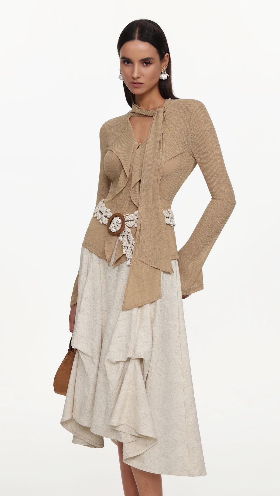 Kezia Woven Top And Skirt Set