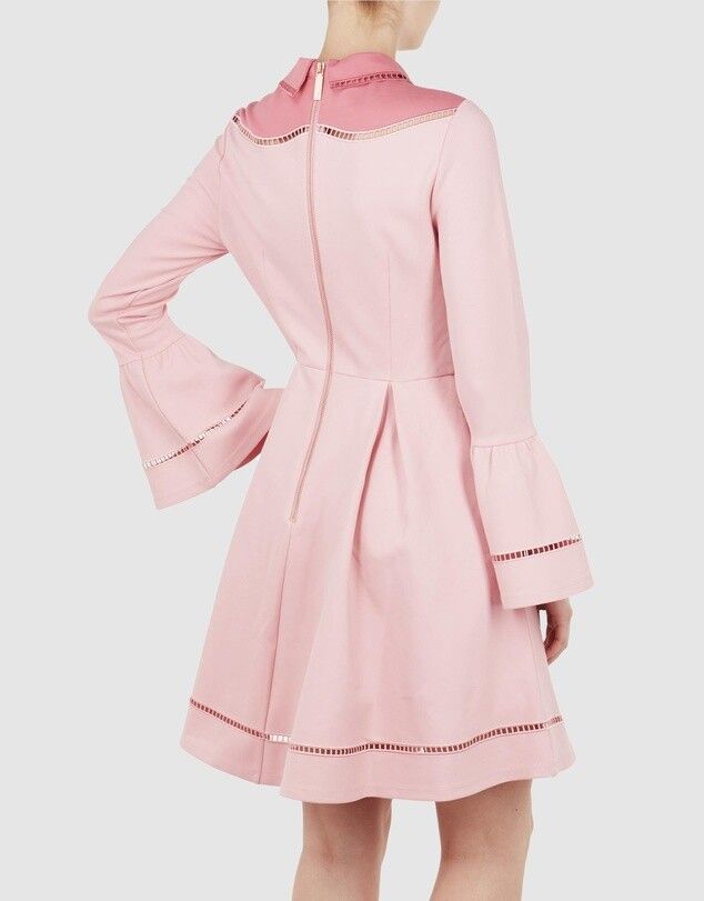 SKATER MINI DRESS IN PINK