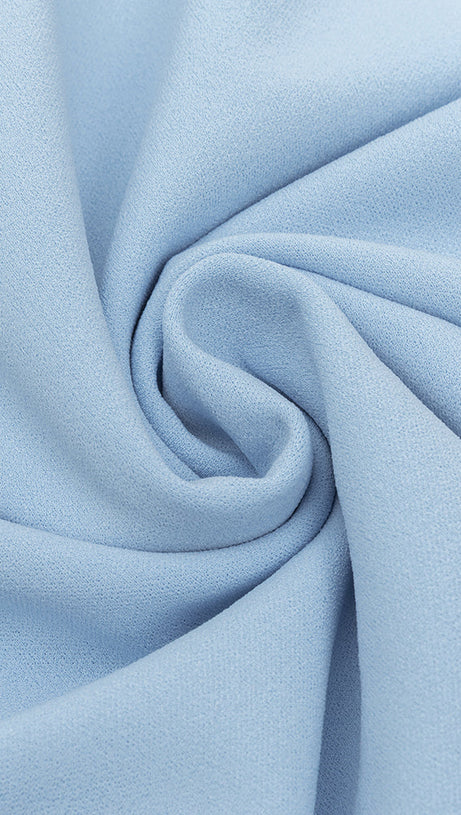 XYLIA BLUE ASYMMETRICAL ONE-SHOULDER BODYCON MAXI DRESS