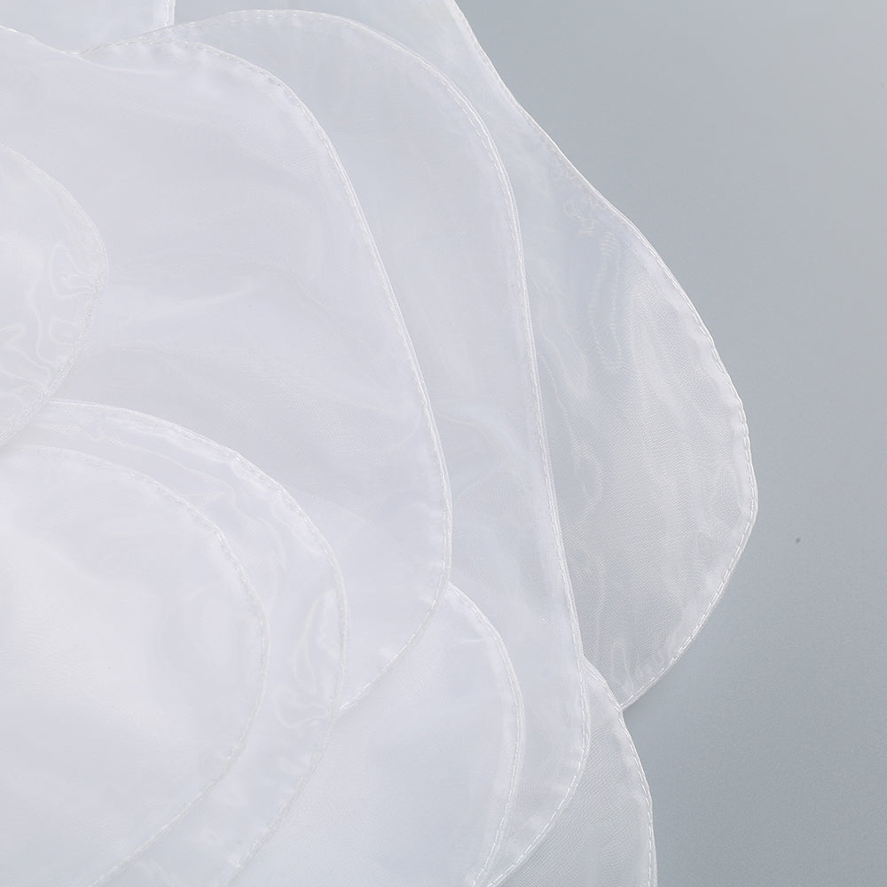3D-Weißblumen-One-Shoulder-Maxikleid in Schwarz