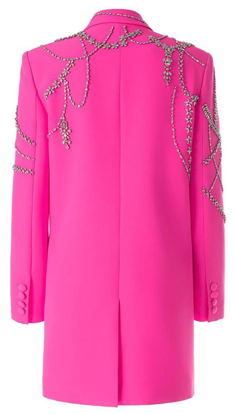 JESSICA BARA SONYA CRYSTAL BLAZER MINI DRESS