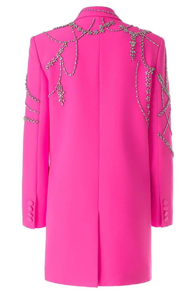 AIIZIE JESSICA BARA SONYA CRYSTAL BLAZER MINI DRESS - product image