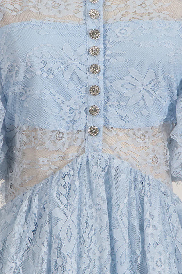 AIIZIE TIERED LACE MAXI DRESS - product image