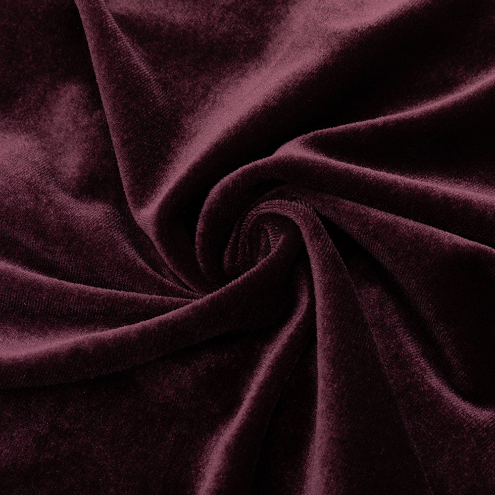 LANTERN SLEEVE VELVET MAXI DRESS IN BURGUNDY