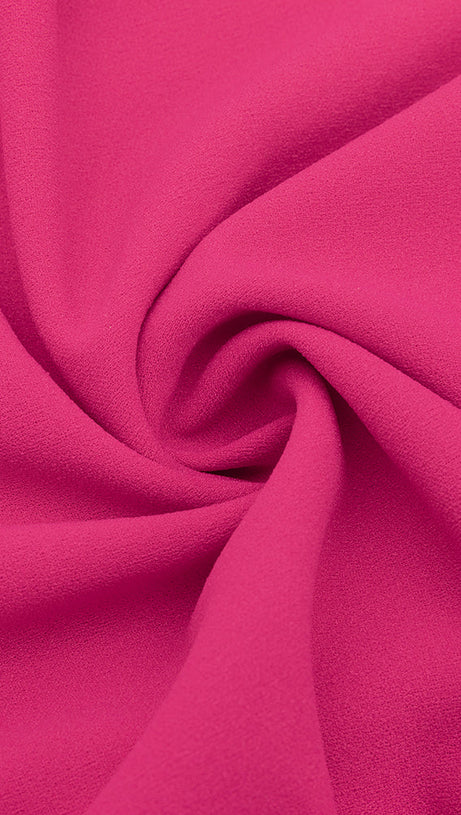 HILDA RUFFLE TRIM SLEEVE BODYCON MAXI DRESS IN ROSE RED