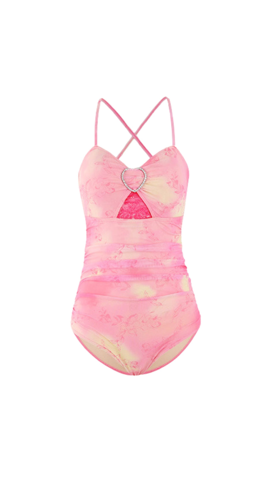 DUY PINK ONE-PIECE SWIMSUIT