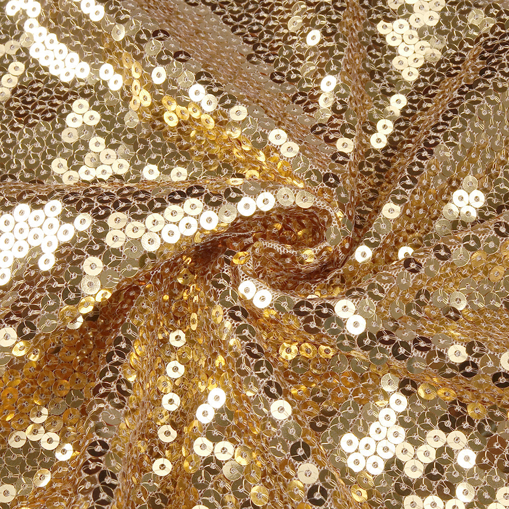 AIIZIE DRAPED SEQUINED TULLE MINI DRESS IN GOLD - product image