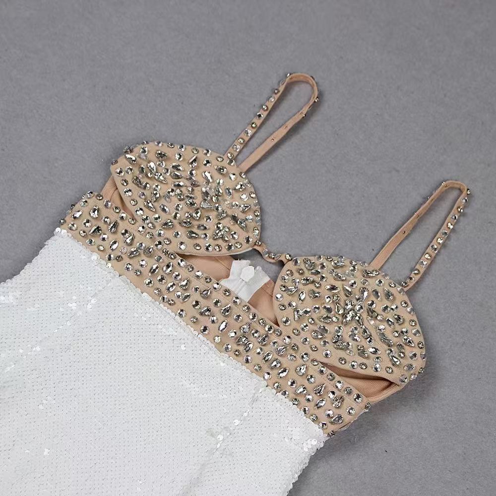 AIIZIE HAND BEADED SEQUIN GOWN - product image