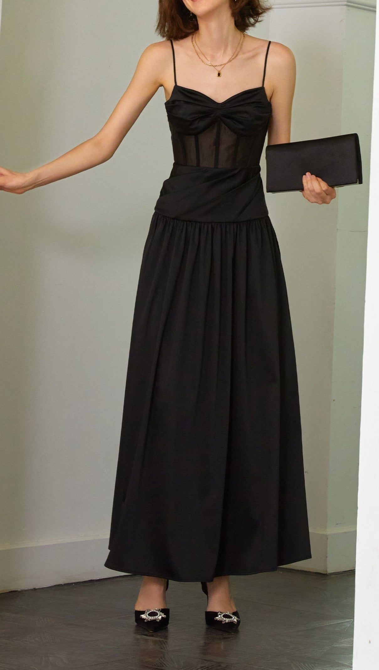 AIIZIE FISHBONE TUBE MAXI DRESS - product image